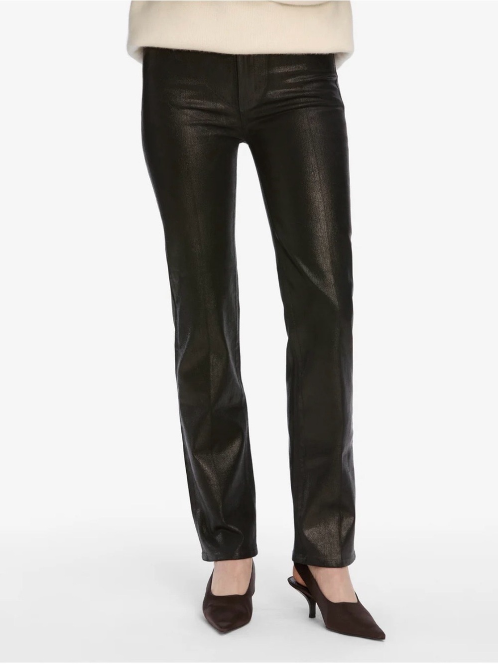 Frame Le Sleek Straight Jean, Mood Ring Coated, 24